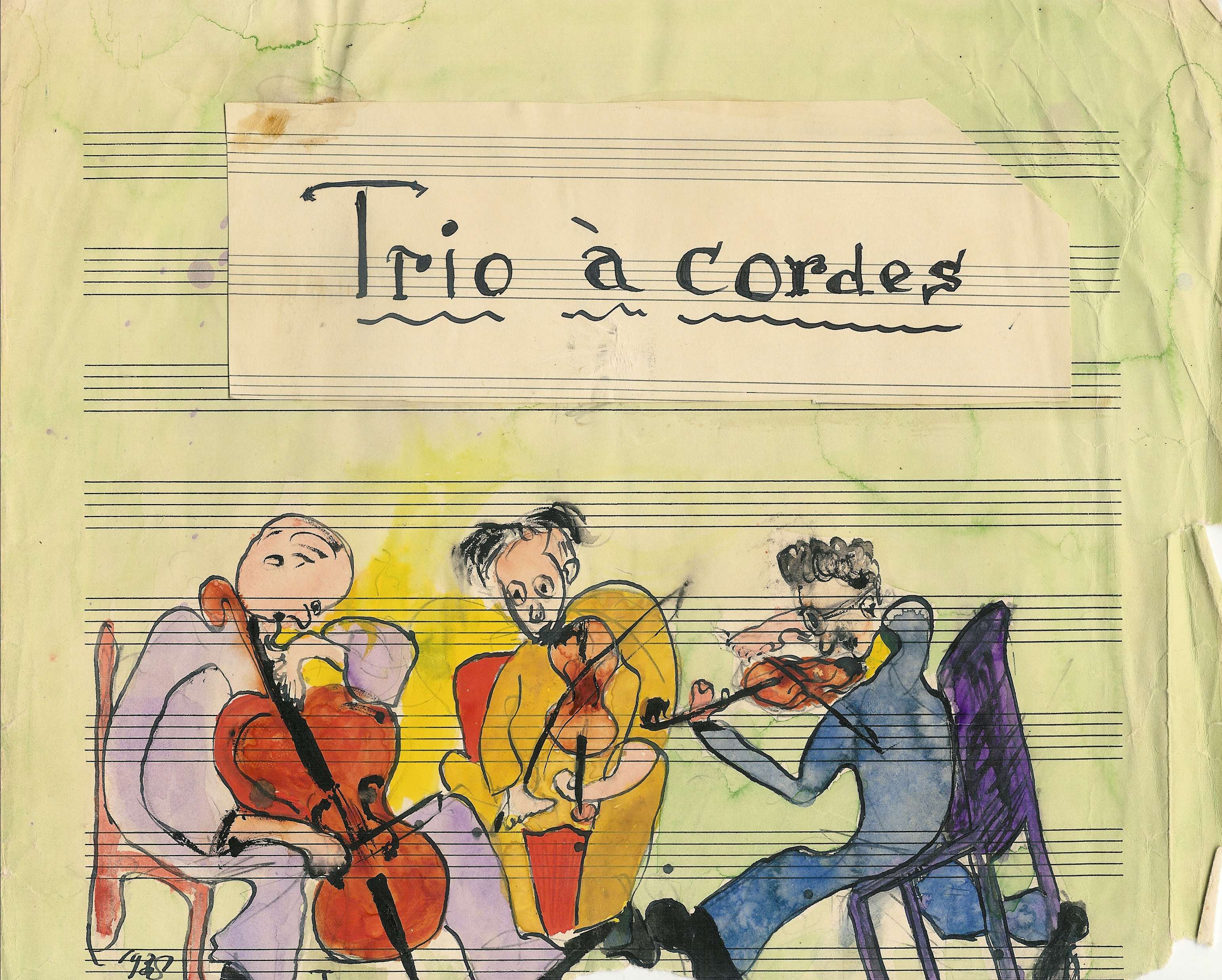 titelblad Trio a cordes van Dick Kattenburg