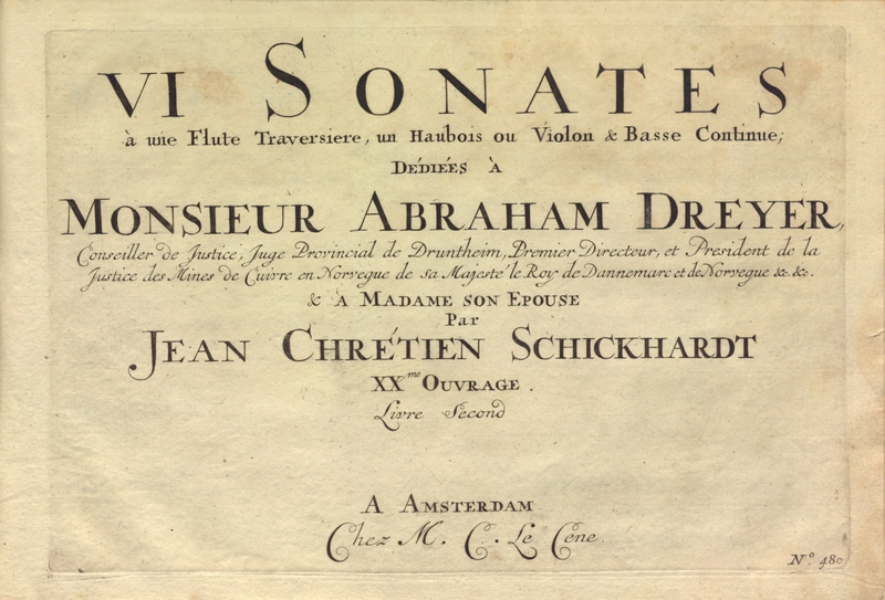 1723 ca STCN Johann Christian Schickhardt Fluitsonates op 20 2 Collectie Musica Neerlandica 1 tn