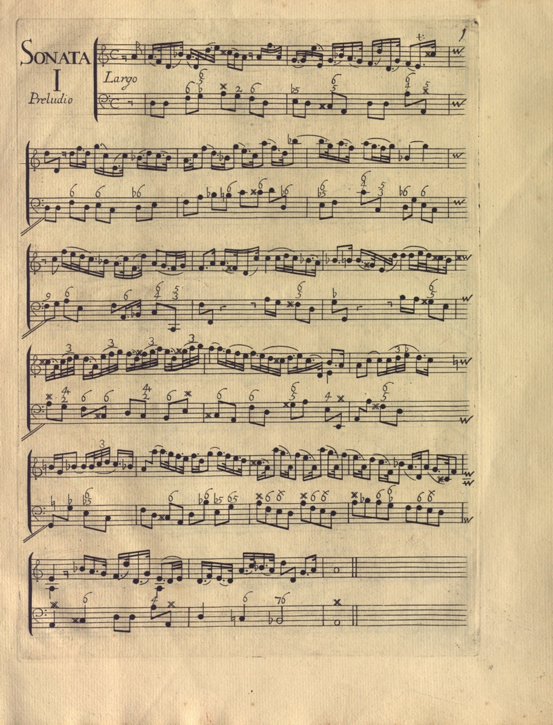1725 STCN Willem de Fesch Vioolsonates op 4 Collectie Musica Neerlandica 1 tn