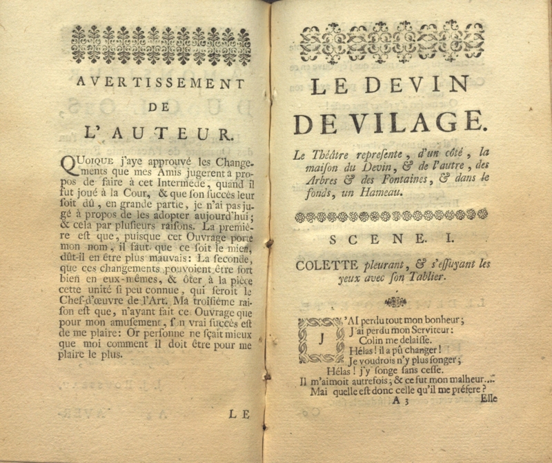 1758 STCN Jean Jacques Rousseau Le devin de village Collectie Theatre Francais 3 tn