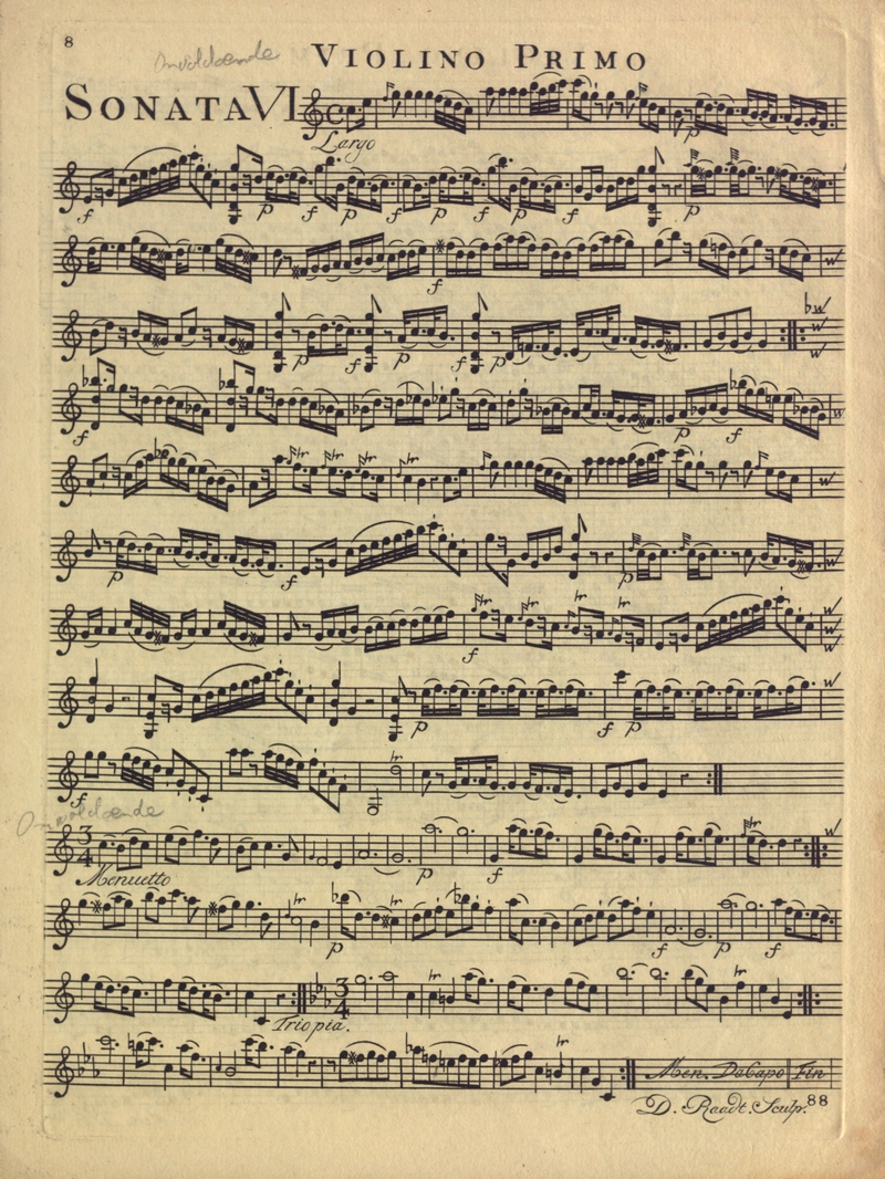 1767 STCN Johann Christian Bach Zes sonates v twee violen op 4 Collectie Casa del Violino Willem Noske 2 tn